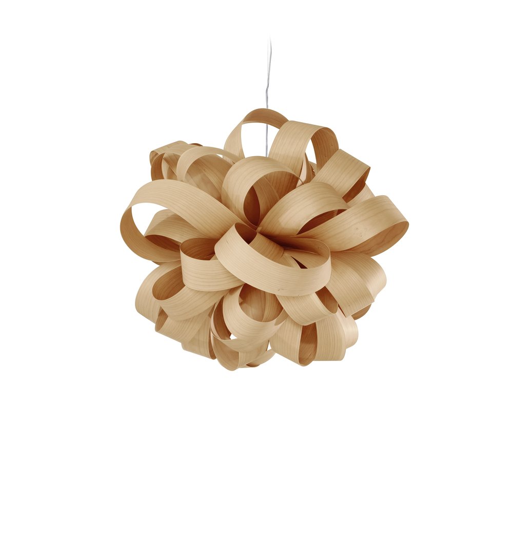 Agatha Ball Suspension Natural Beech - LZF Lamps on