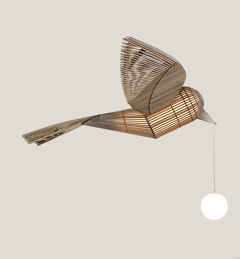 Bird Horizontal Suspension Natural White - LZF Lamps on