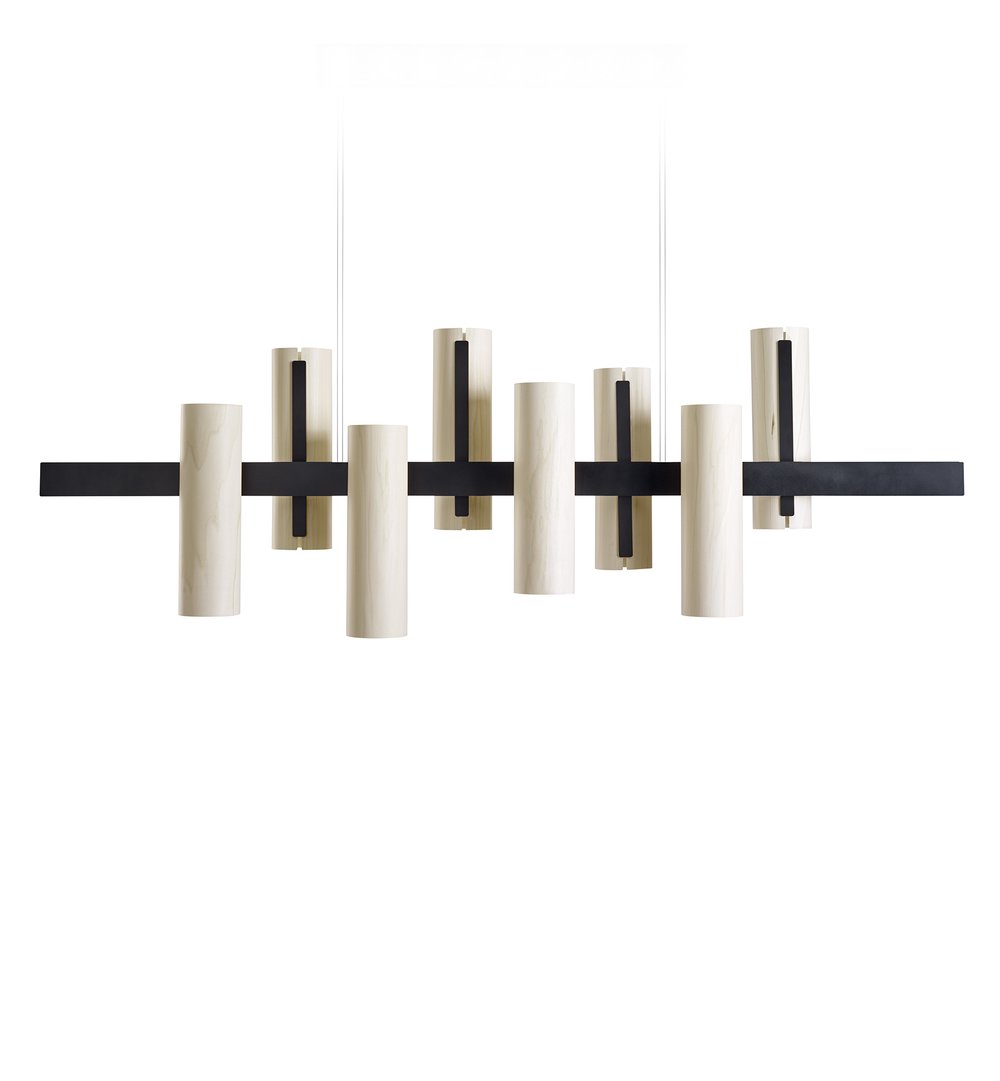 Black Note Keys Suspension Ivory White - LZF Lamps on