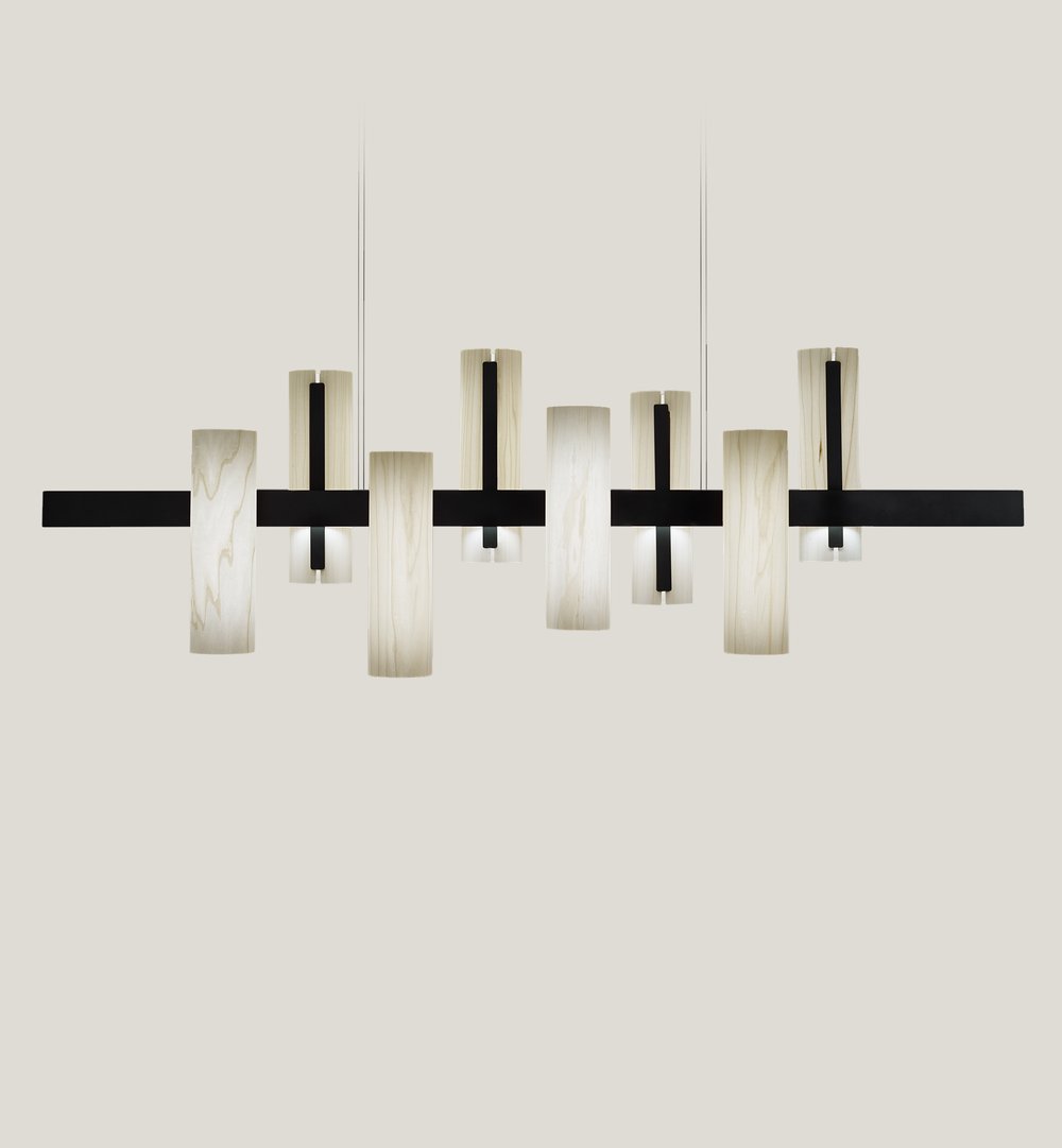 Black Note Keys Suspension Ivory White - LZF Lamps on