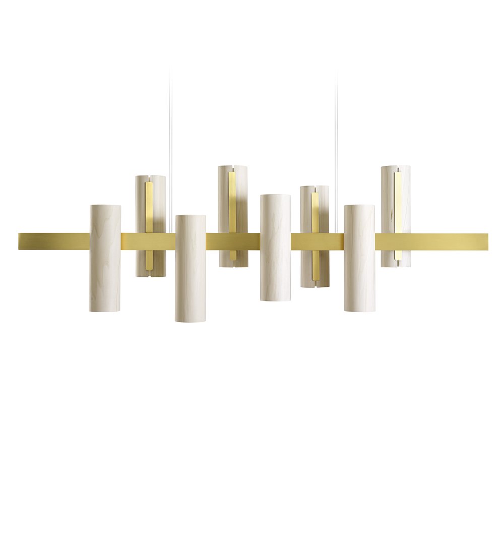 Black Note Keys Suspension Ivory White - LZF Lamps on