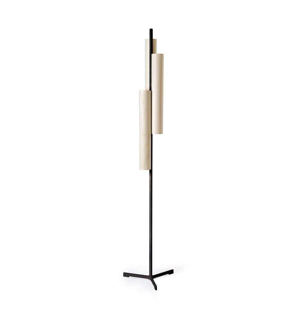 Black Note Triplet Floor Ivory White - LZF Lamps on