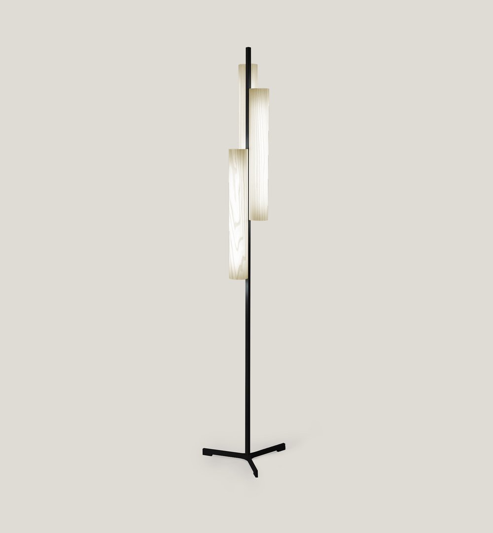 Black Note Triplet Floor Ivory White - LZF Lamps on