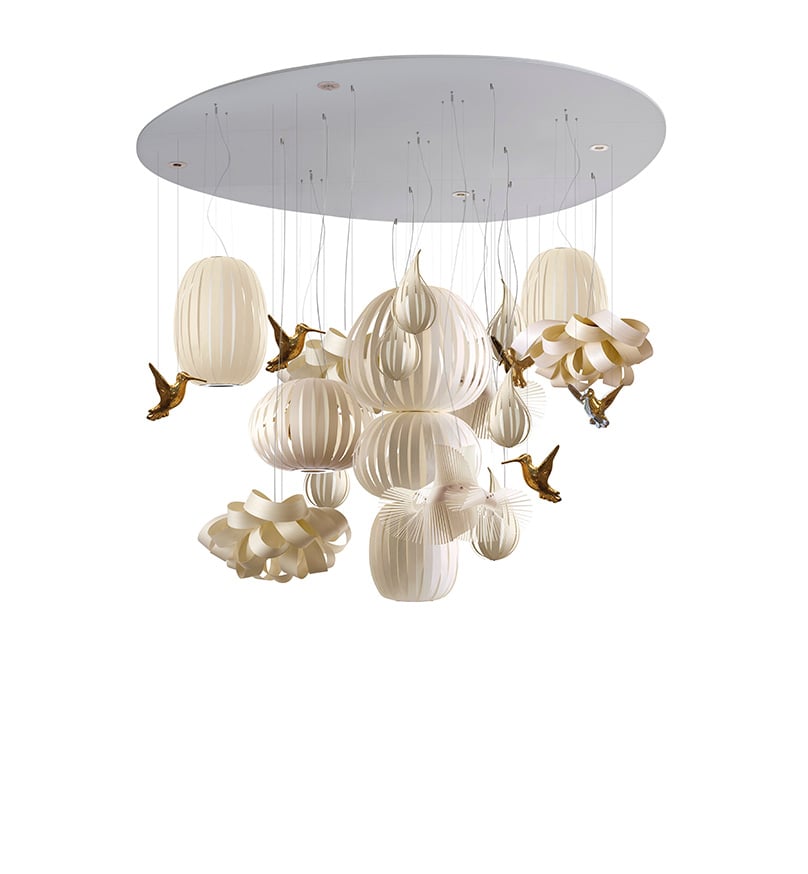 Candelabro Suspension Ivory White - LZF Lamps on