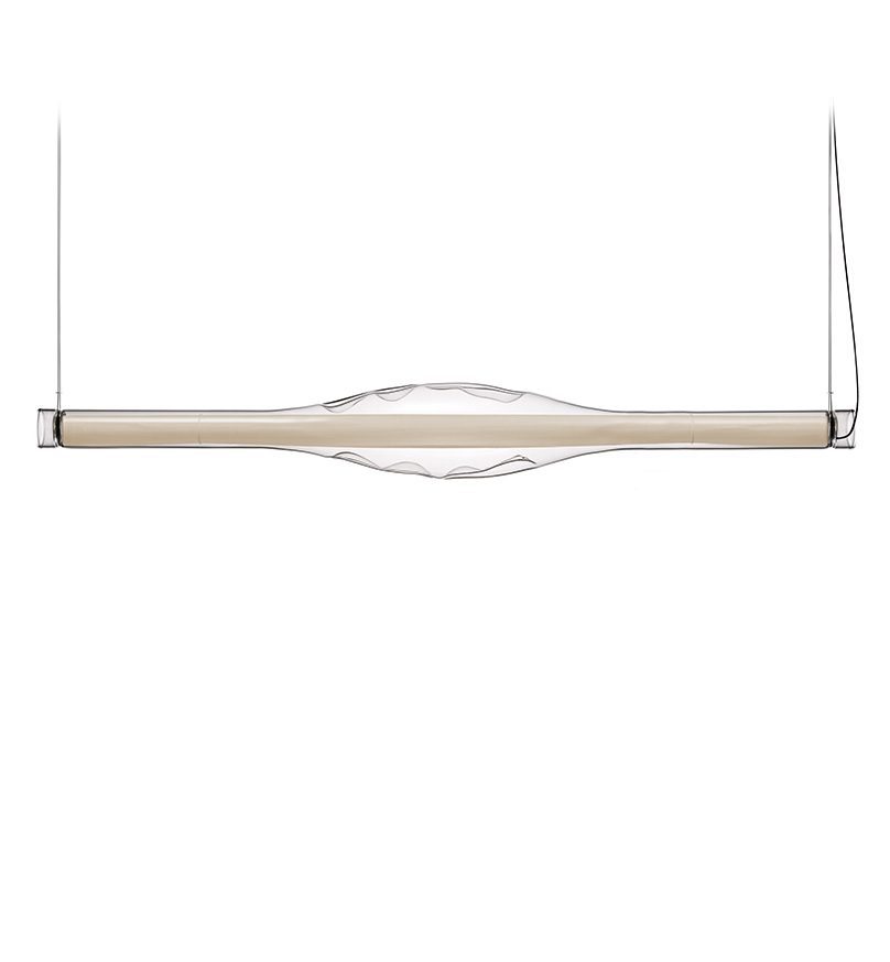 Dune Horizontal Suspension Ivory White - LZF Lamps on