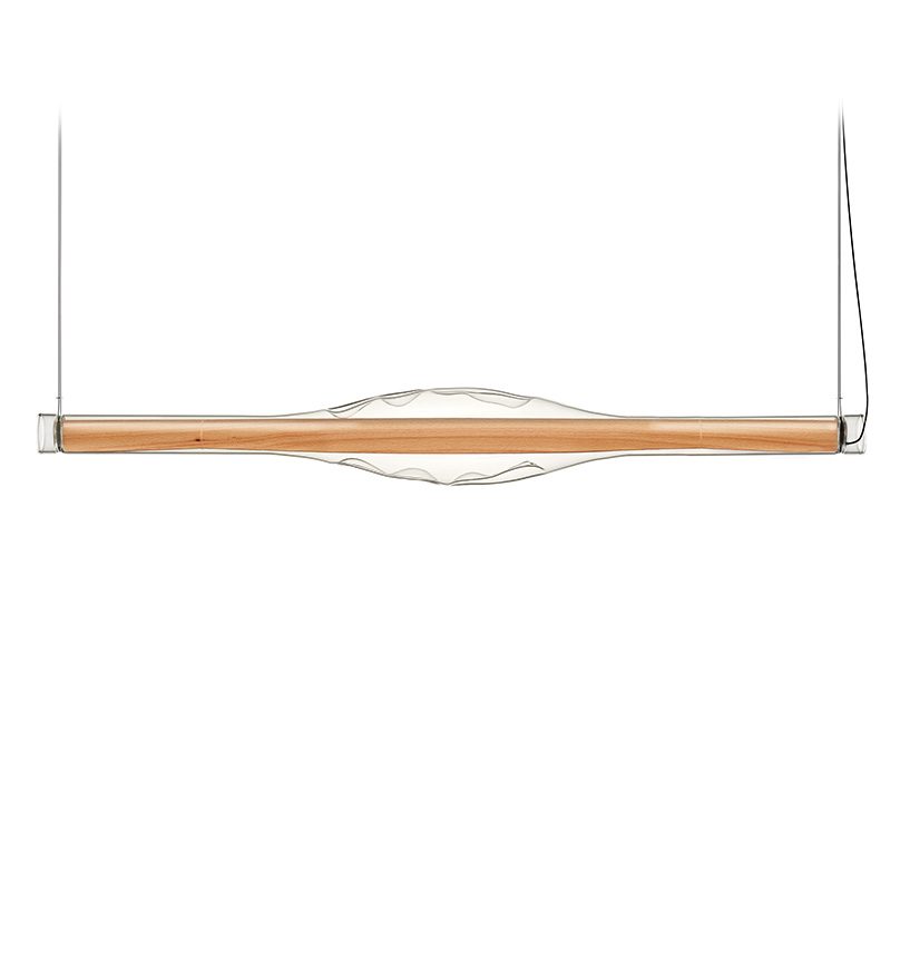 Dune Horizontal Suspension Natural Beech - LZF Lamps on