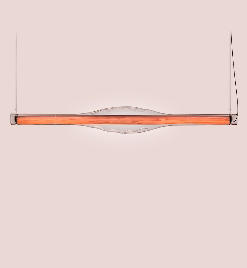 Dune Horizontal Suspension Pale Rose - LZF Lamps on