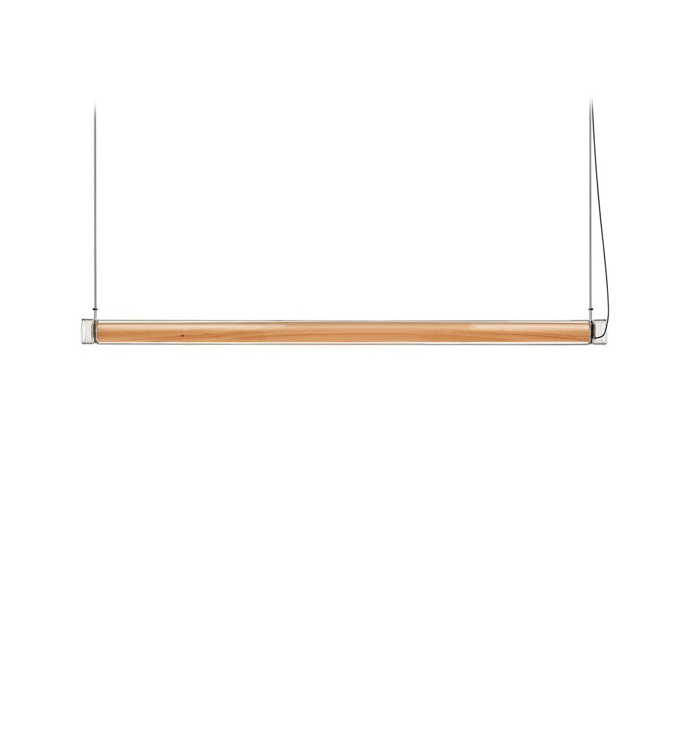 Estela Horizontal Suspension Natural Beech - LZF Lamps on