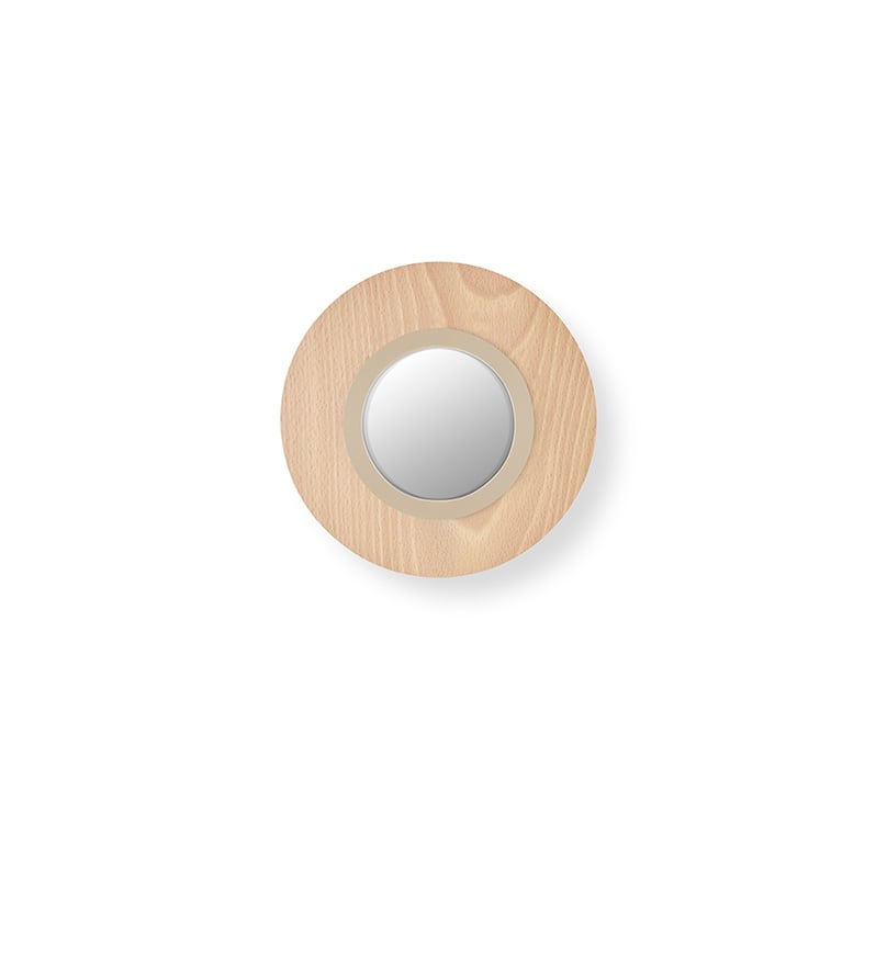 Lens Circular Wall Natural Beech - LZF Lamps on