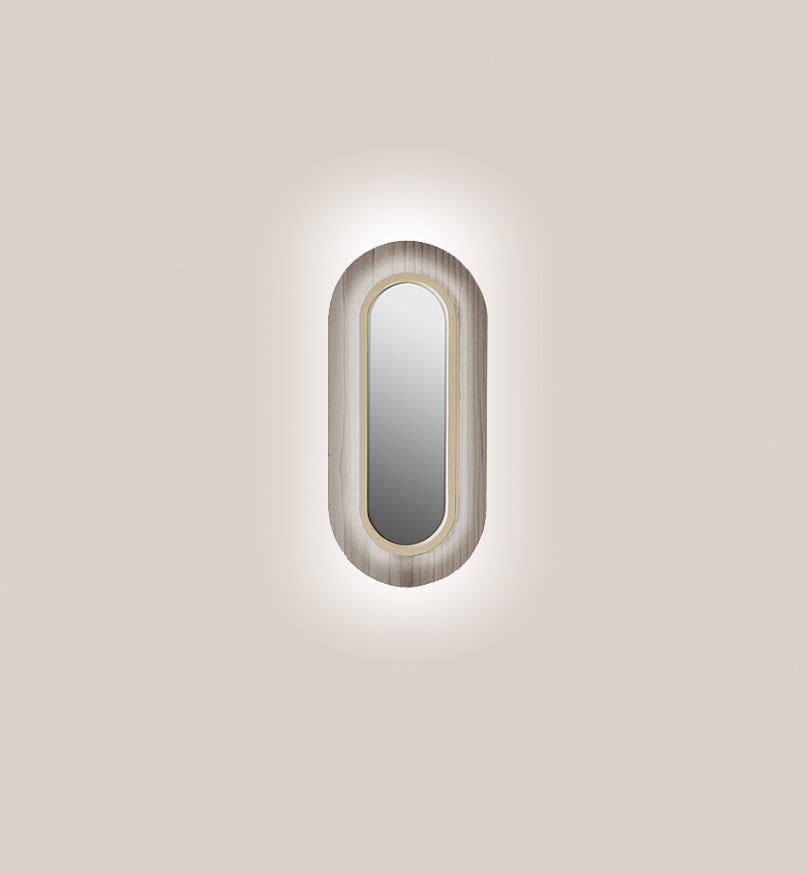 Lens Oval Wall Grey - LZF Lamps on