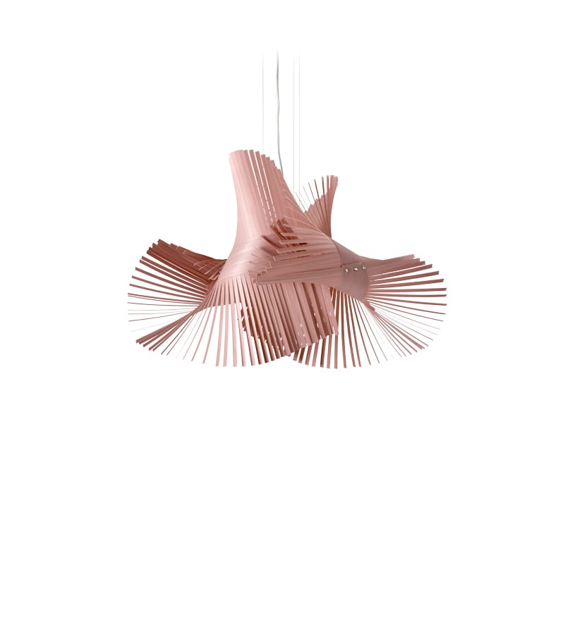 MiniMikado Suspension Pale Rose - LZF Lamps on