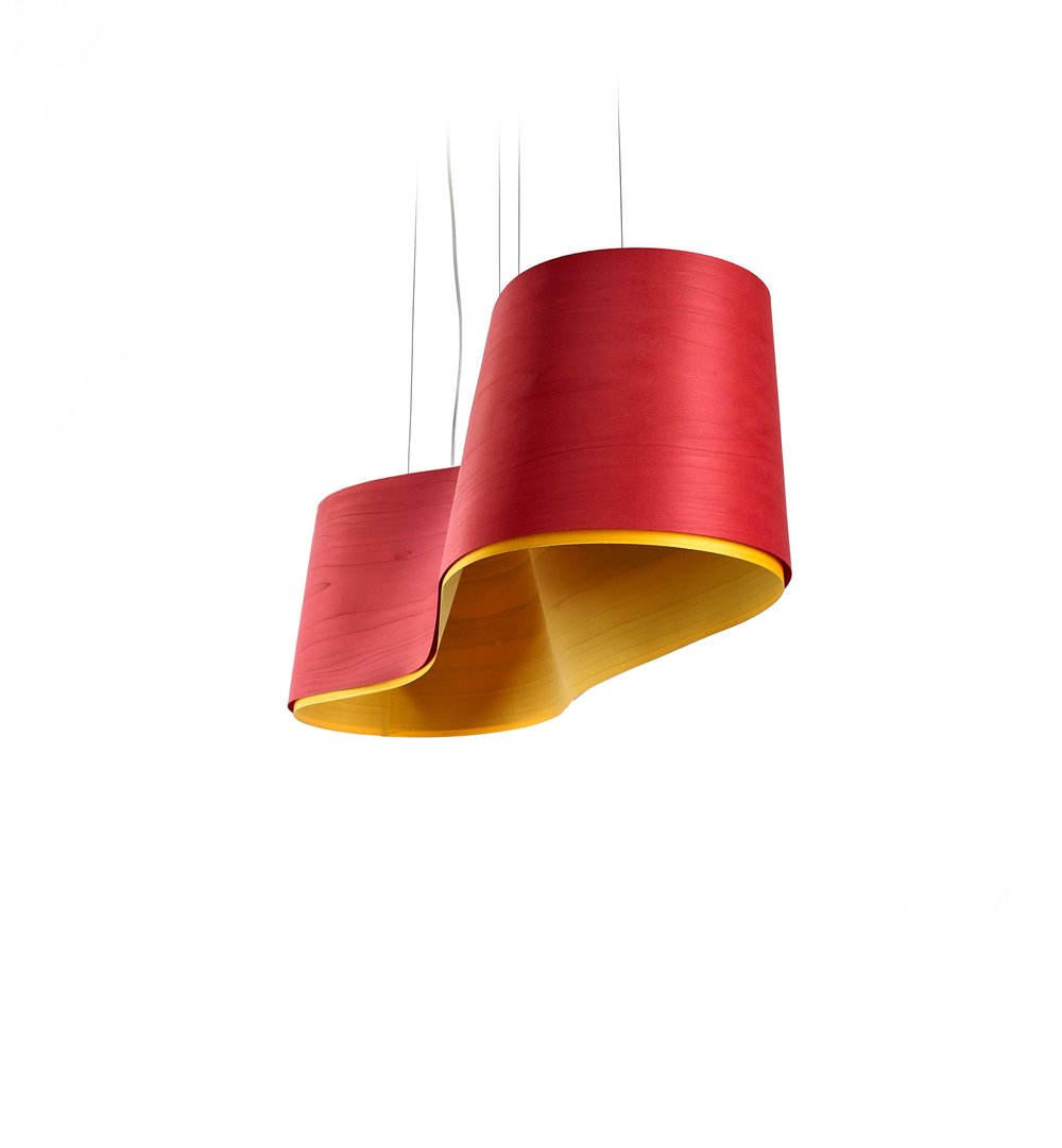 New Wave Suspension Red - Yellow - LZF Lamps on