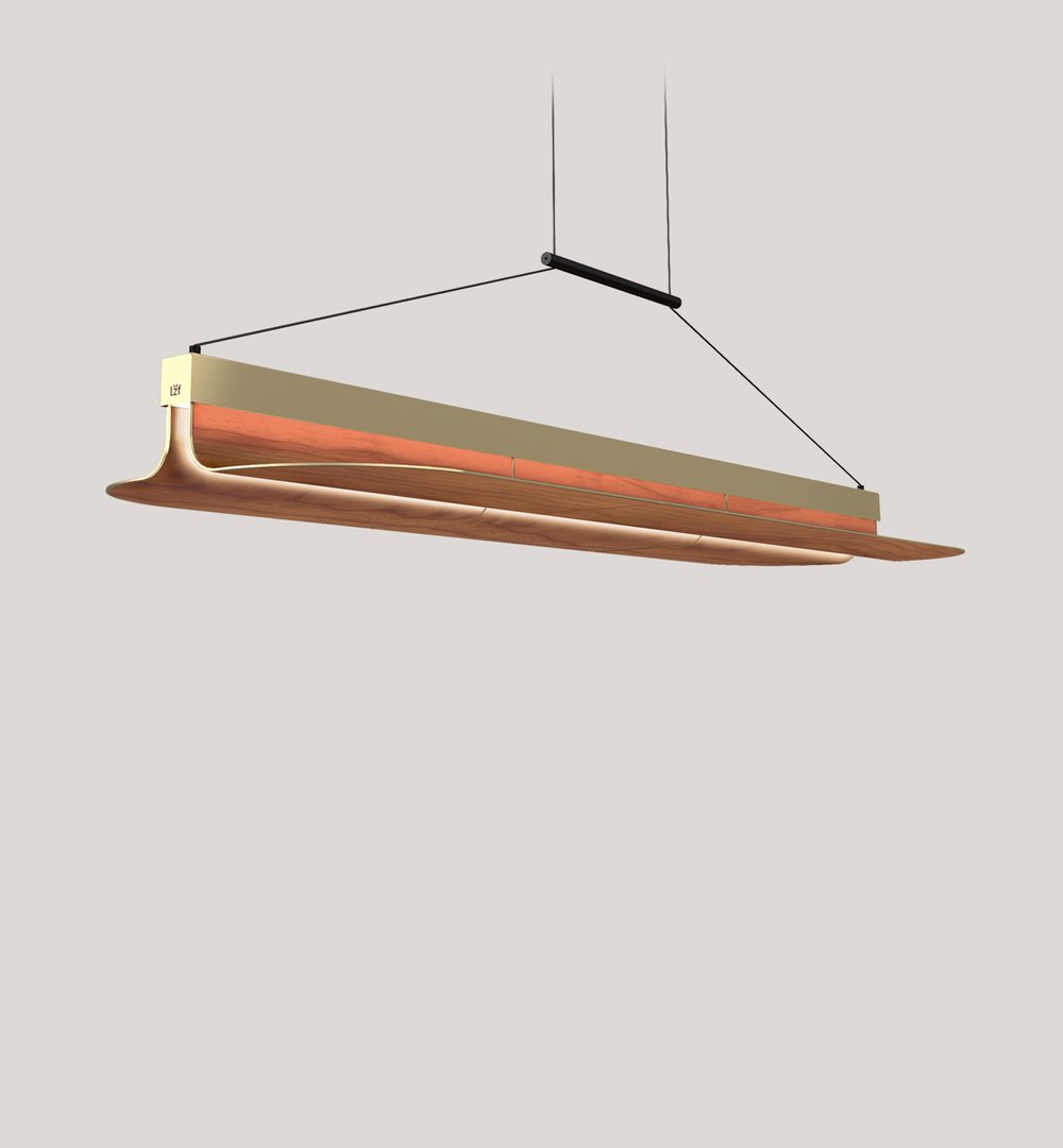 Omma 1 Long Leaf Suspension Natural Cherry - LZF Lamps on