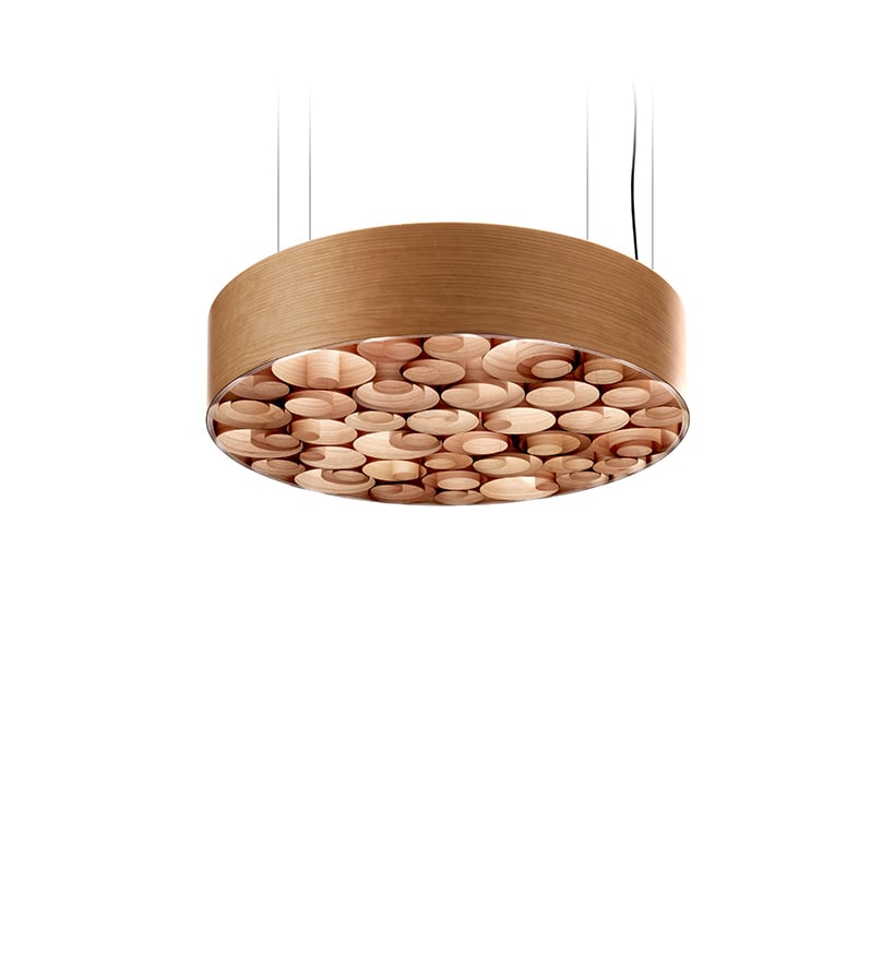 Spiro Suspension Natural Cherry - LZF Lamps on