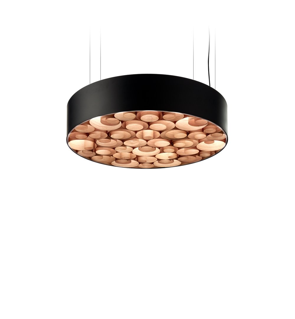 Spiro Suspension Natural Cherry - LZF Lamps on