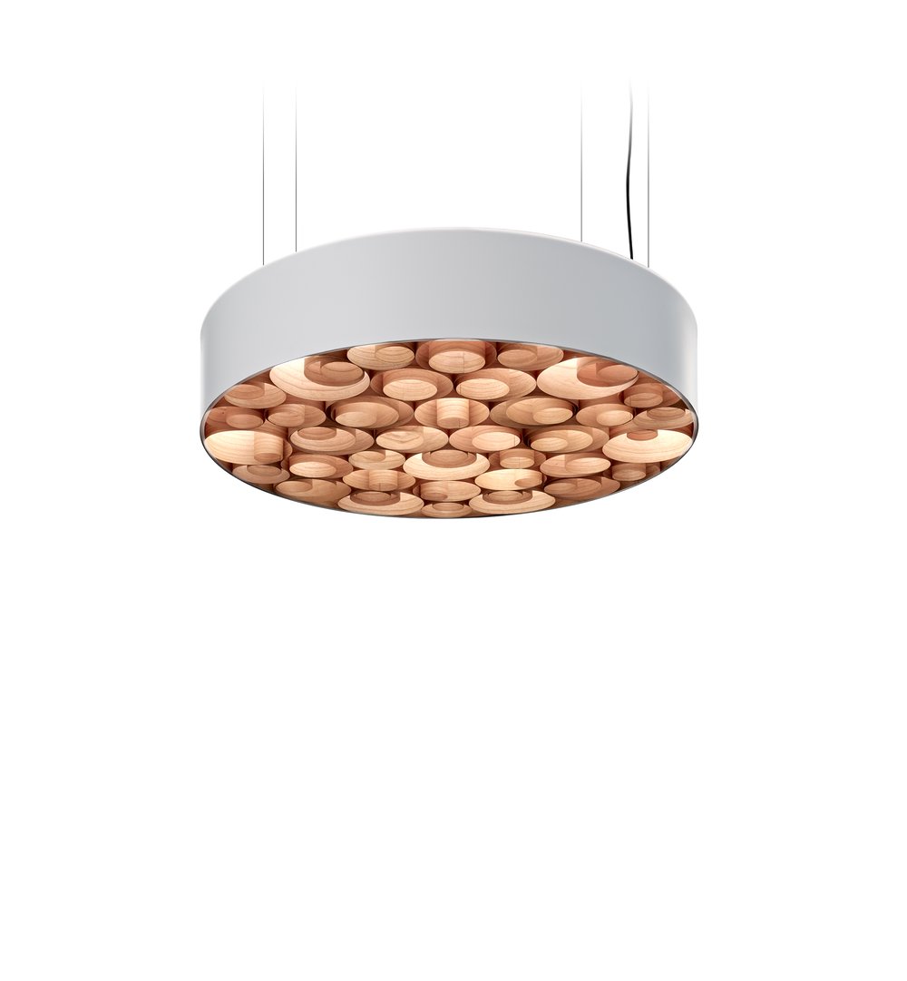 Spiro Suspension Natural Cherry - LZF Lamps on