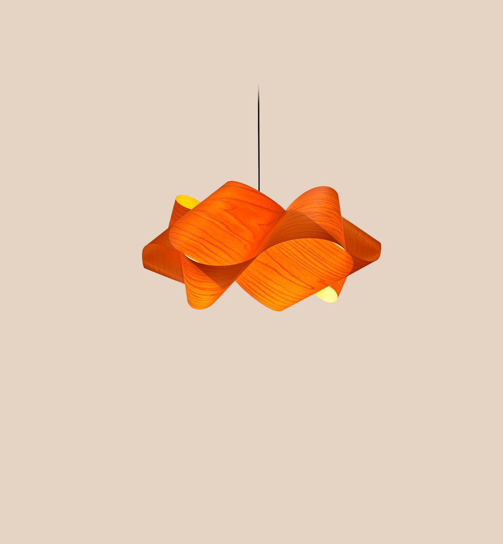 Swirl Suspension Orange - LZF Lamps on