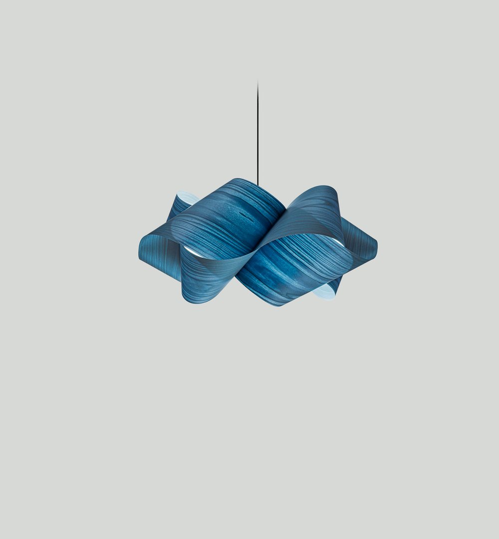 Swirl Suspension Blue - LZF Lamps on